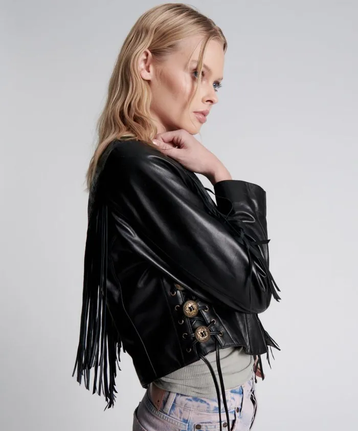 Women WANDERER FRINGED LEATHER JACKET One Teaspoon Jackets Women WANDERER FRINGED LEATHER JACKET One Teaspoon Jackets