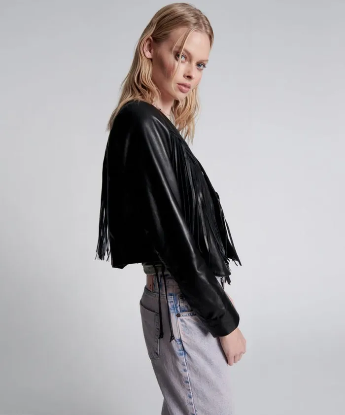 Women WANDERER FRINGED LEATHER JACKET One Teaspoon Jackets Women WANDERER FRINGED LEATHER JACKET One Teaspoon Jackets