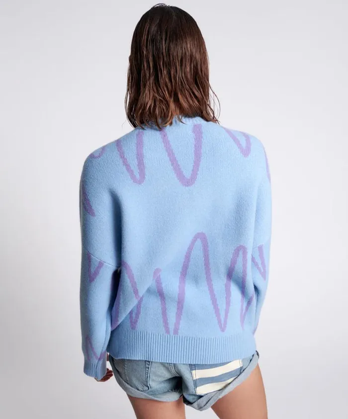 Women WAVE LENGTH KNIT SWEATER One Teaspoon Knitwear Women WAVE LENGTH KNIT SWEATER One Teaspoon Knitwear