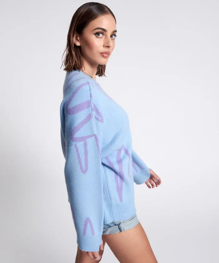 Women WAVE LENGTH KNIT SWEATER One Teaspoon Knitwear Women WAVE LENGTH KNIT SWEATER One Teaspoon Knitwear