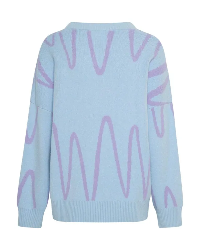 Women WAVE LENGTH KNIT SWEATER One Teaspoon Knitwear Women WAVE LENGTH KNIT SWEATER One Teaspoon Knitwear