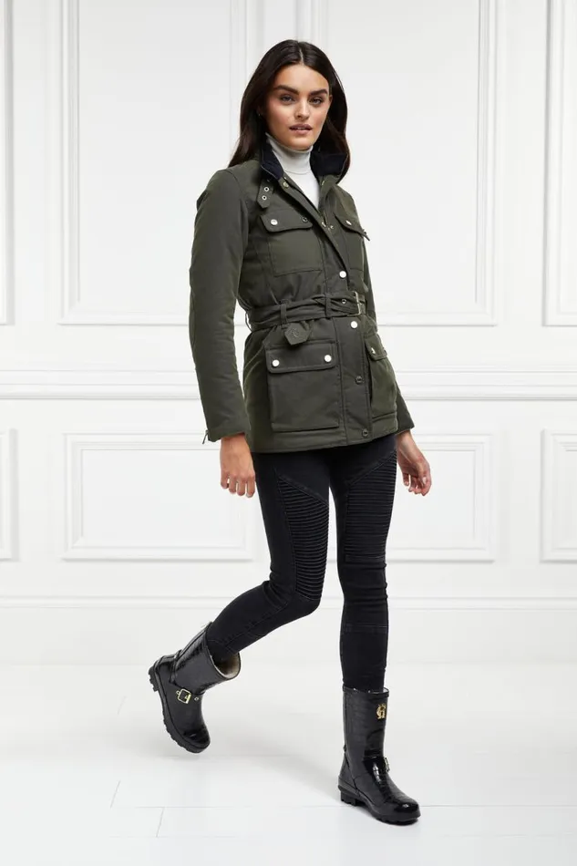 Women Wellington Boots Holland Cooper Sherpa Lined Chelsea Wellington Black Croc