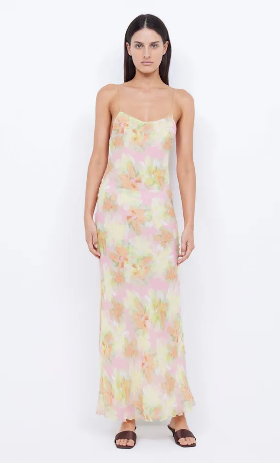 Women ZEPHY PRINT SLIP DRESS 8211 PINK BLOSSOM Bec Bridge Wedding Guest