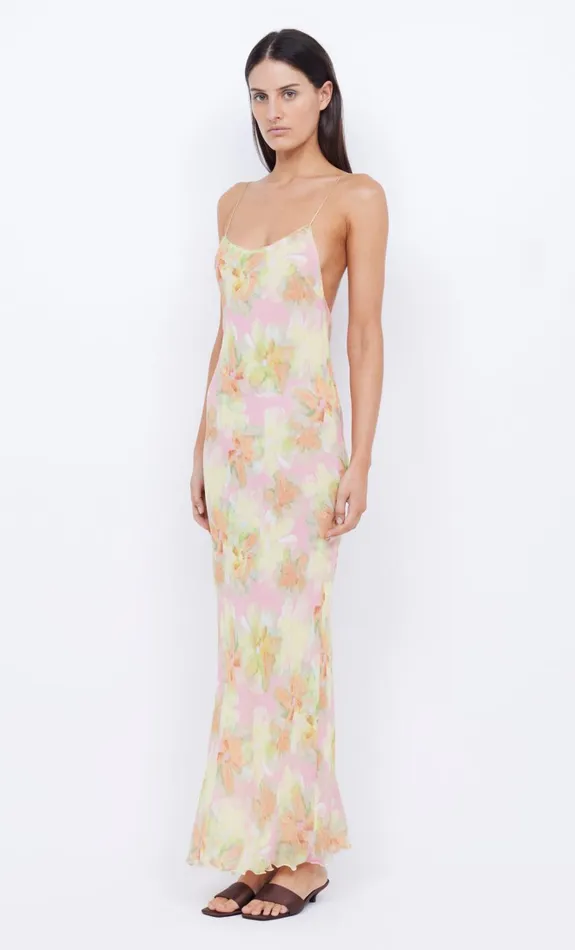 Women ZEPHY PRINT SLIP DRESS 8211 PINK BLOSSOM Bec Bridge Wedding Guest