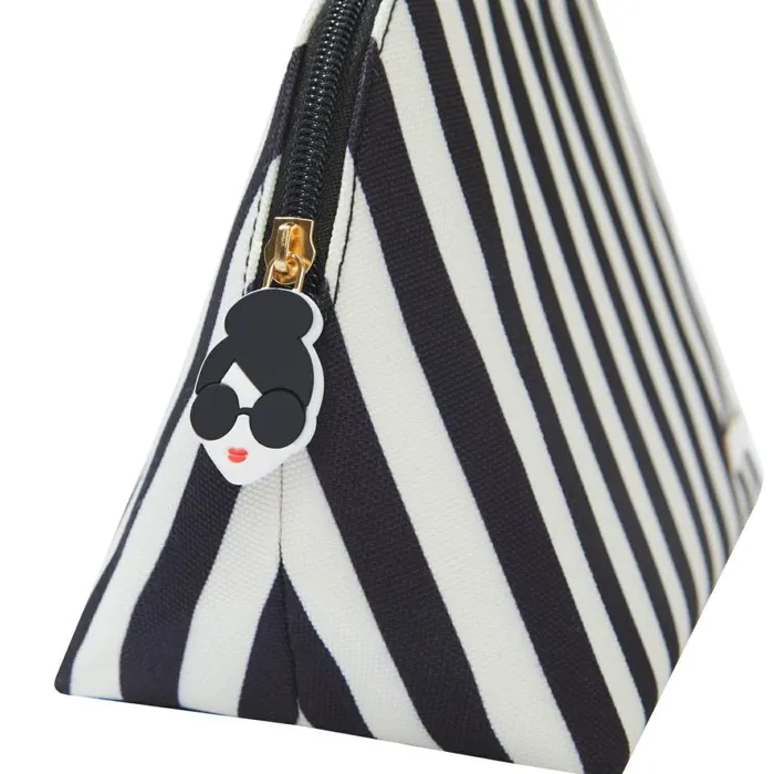 Womens Accessories Alice Olivia X Fabfitfun Pencil Pouch Positano Stripe Sm Black