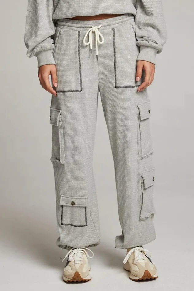 Womens Chaser Brand Bottoms Bily Heather Grey Jogger
