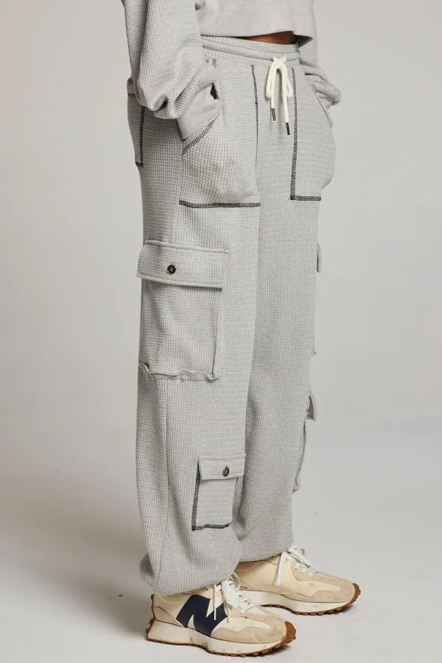 Womens Chaser Brand Bottoms Bily Heather Grey Jogger