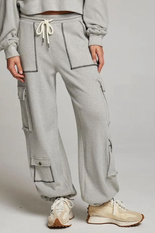 Womens Chaser Brand Bottoms Bily Heather Grey Jogger