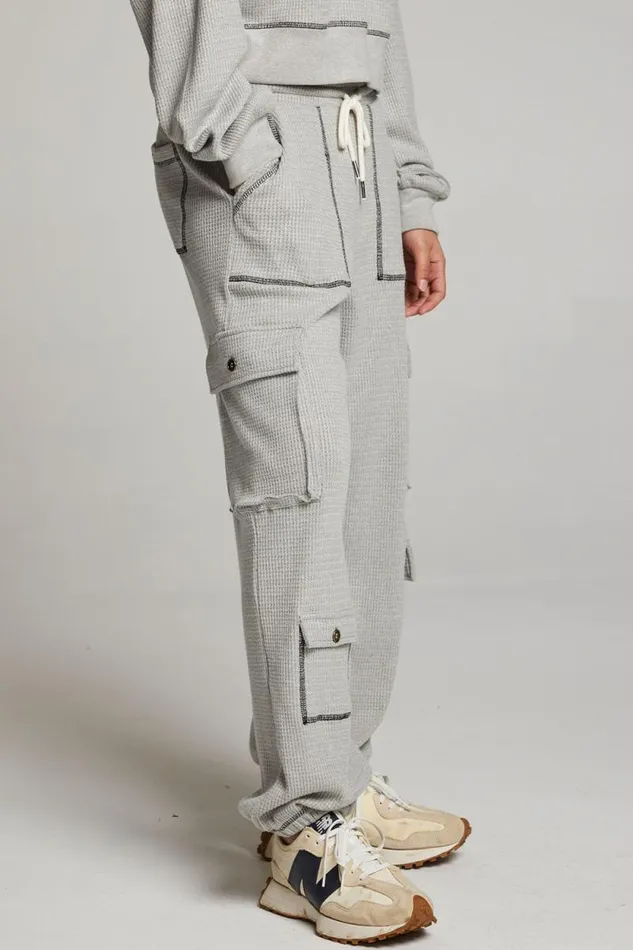 Womens Chaser Brand Bottoms Bily Heather Grey Jogger