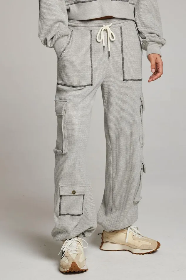 Womens Chaser Brand Bottoms Bily Heather Grey Jogger