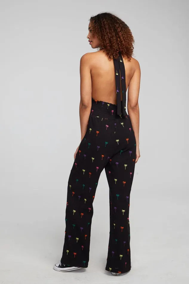 Womens Chaser Brand Bottoms Hinano Jumpsuit 8211 Black Onyx