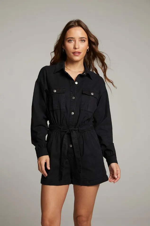 Womens Chaser Brand Bottoms Isabella Licorice Romper
