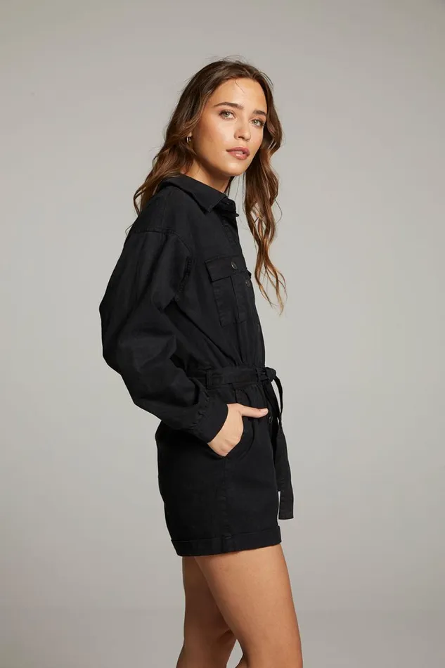 Womens Chaser Brand Bottoms Isabella Licorice Romper