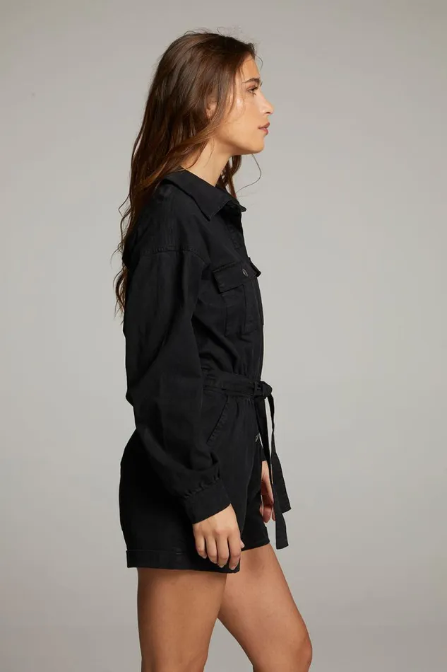Womens Chaser Brand Bottoms Isabella Licorice Romper