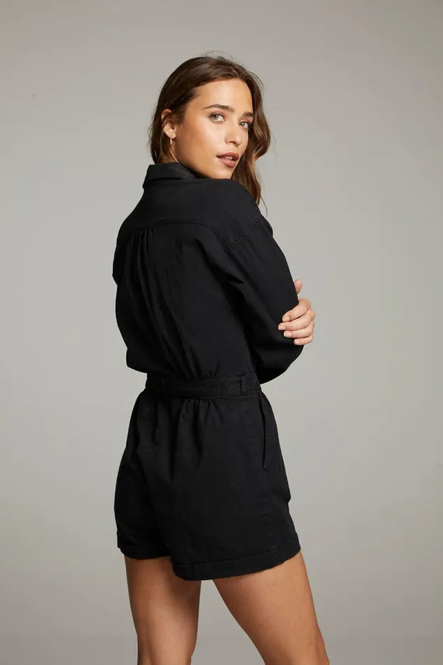 Womens Chaser Brand Bottoms Isabella Licorice Romper
