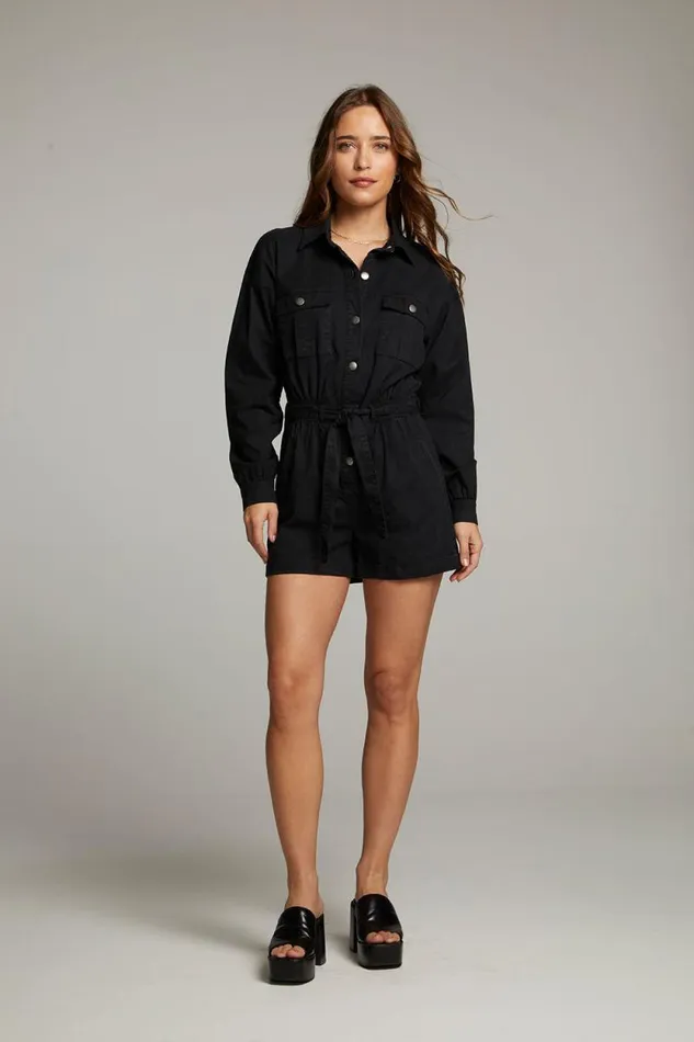 Womens Chaser Brand Bottoms Isabella Licorice Romper