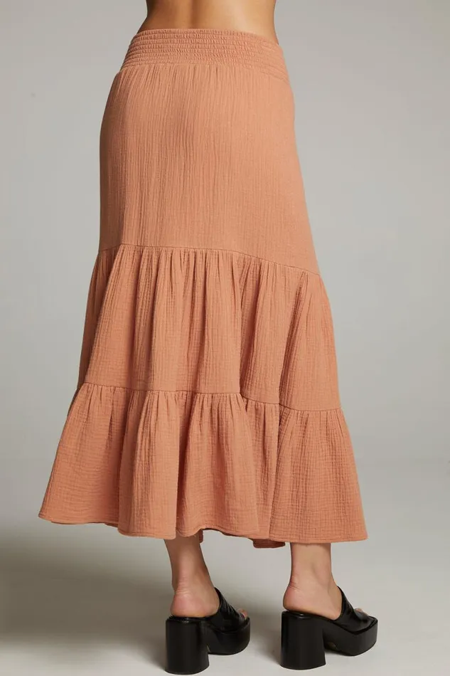 Womens Chaser Brand Bottoms Seal Bronze Maxi Skirt