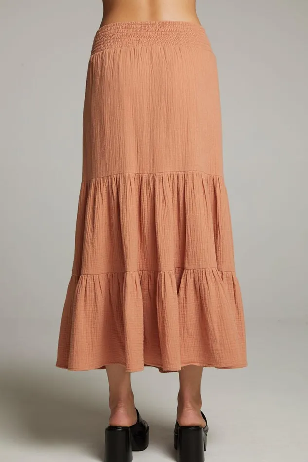 Womens Chaser Brand Bottoms Seal Bronze Maxi Skirt