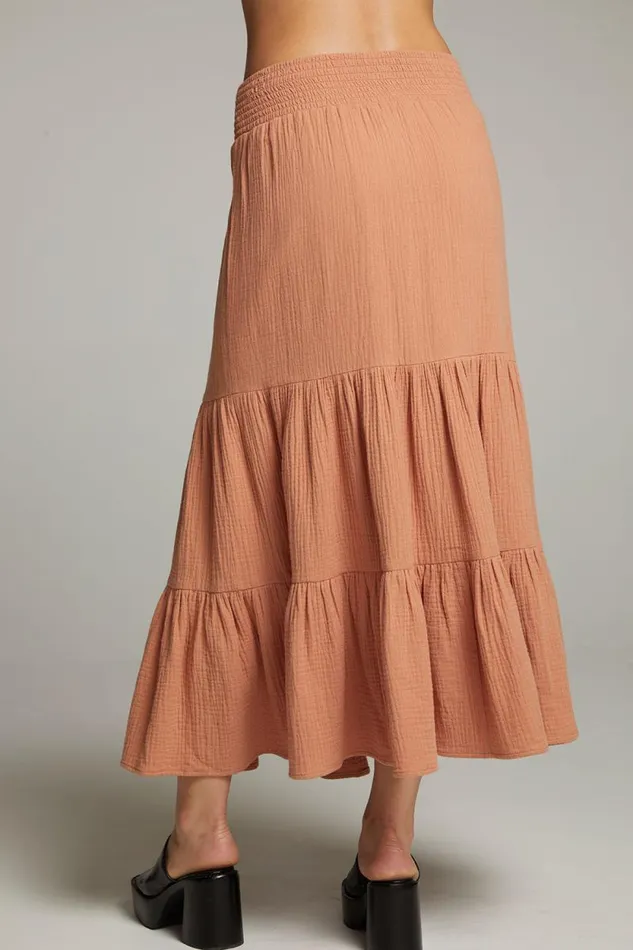 Womens Chaser Brand Bottoms Seal Bronze Maxi Skirt