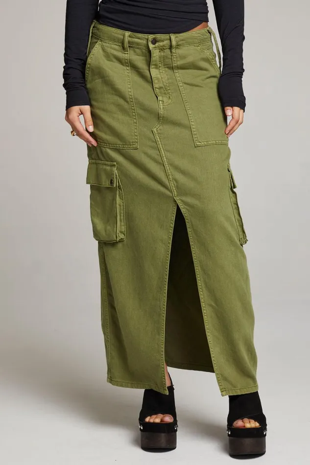 Womens Chaser Brand Bottoms Tri Sphagnum Maxi Skirt