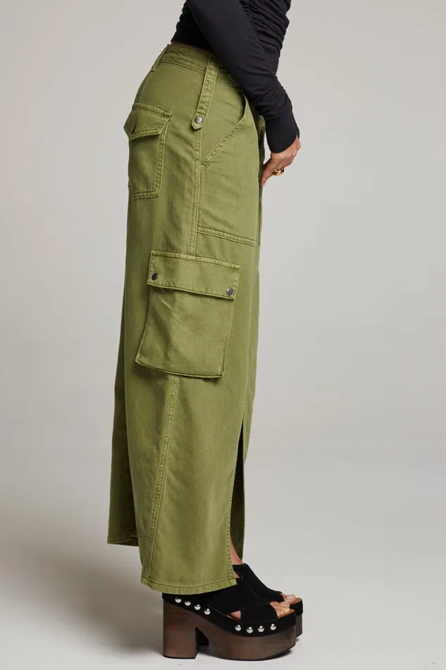 Womens Chaser Brand Bottoms Tri Sphagnum Maxi Skirt