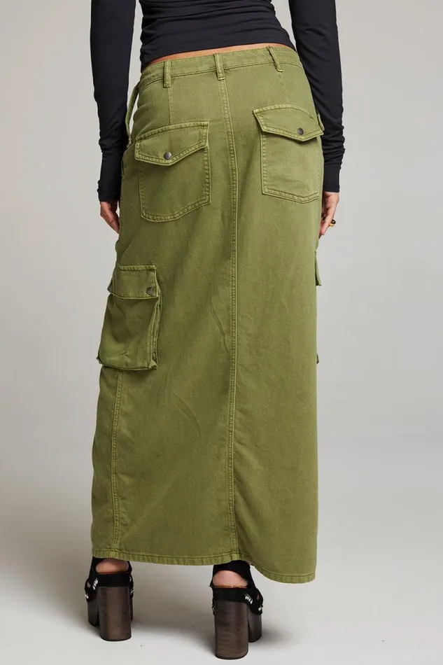 Womens Chaser Brand Bottoms Tri Sphagnum Maxi Skirt