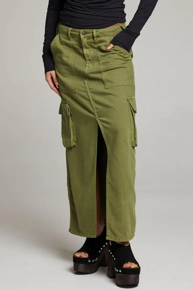 Womens Chaser Brand Bottoms Tri Sphagnum Maxi Skirt