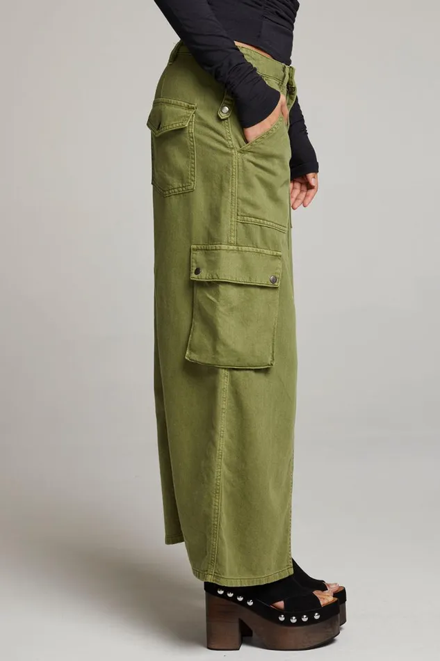 Womens Chaser Brand Bottoms Tri Sphagnum Maxi Skirt