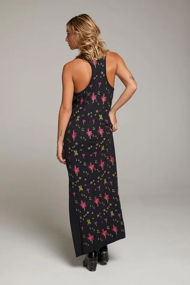 Womens Chaser Brand Dresses Manatee Night Palm Maxi Dress