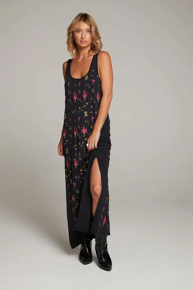Womens Chaser Brand Dresses Manatee Night Palm Maxi Dress