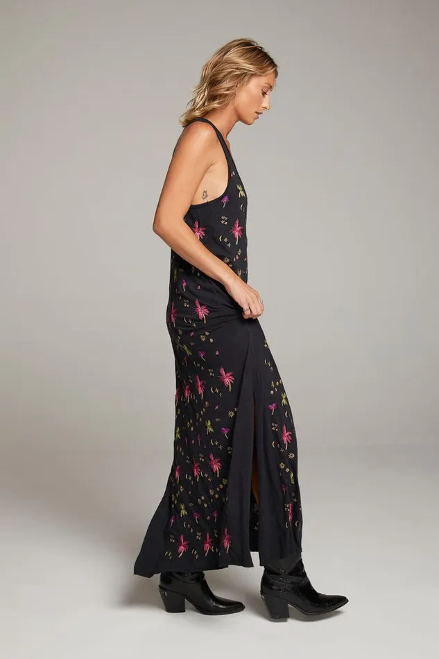 Womens Chaser Brand Dresses Manatee Night Palm Maxi Dress