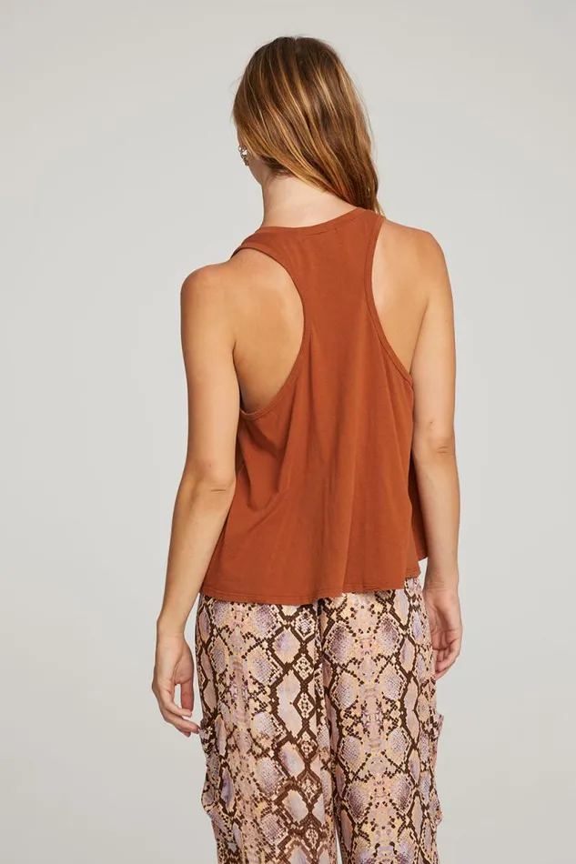Womens Chaser Brand Tops Carmel Whiskey Tank Top