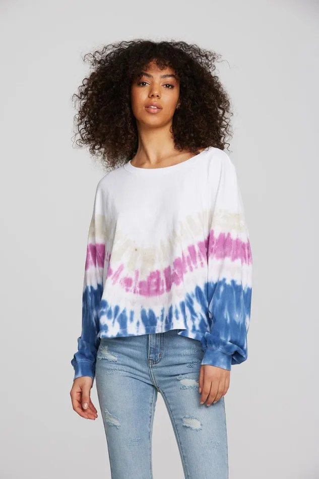 Womens Chaser Brand Tops Coast Cotton Jersey Long Sleeve Tee