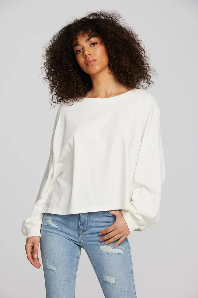 Womens Chaser Brand Tops Coast Cotton Jersey Long Sleeve Tee