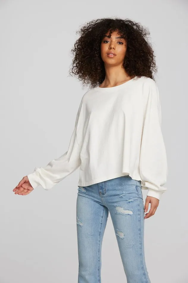 Womens Chaser Brand Tops Coast Cotton Jersey Long Sleeve Tee