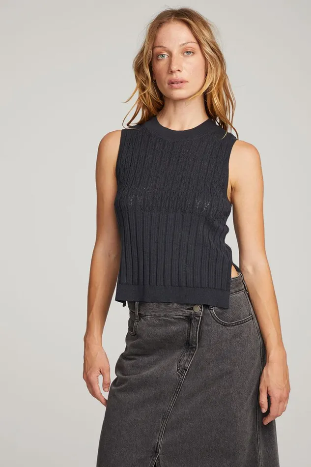 Womens Chaser Brand Tops Cody Licorice Tank