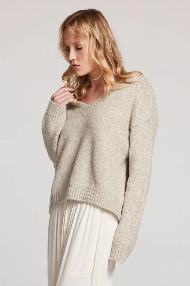Womens Chaser Brand Tops Ginger Toasted Coconut Long Sleeve