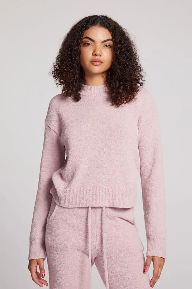 Womens Chaser Brand Tops Hanover Mauve Rose Pullover
