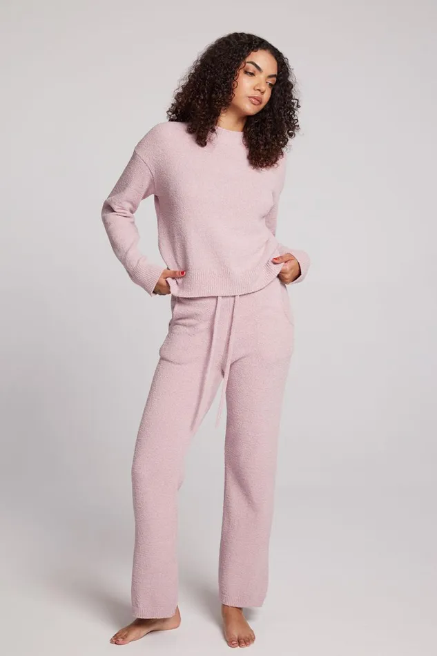 Womens Chaser Brand Tops Hanover Mauve Rose Pullover