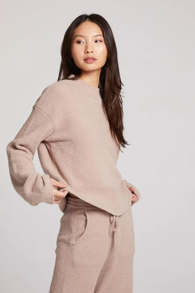 Womens Chaser Brand Tops Hanover Toasted Coconut Pullover