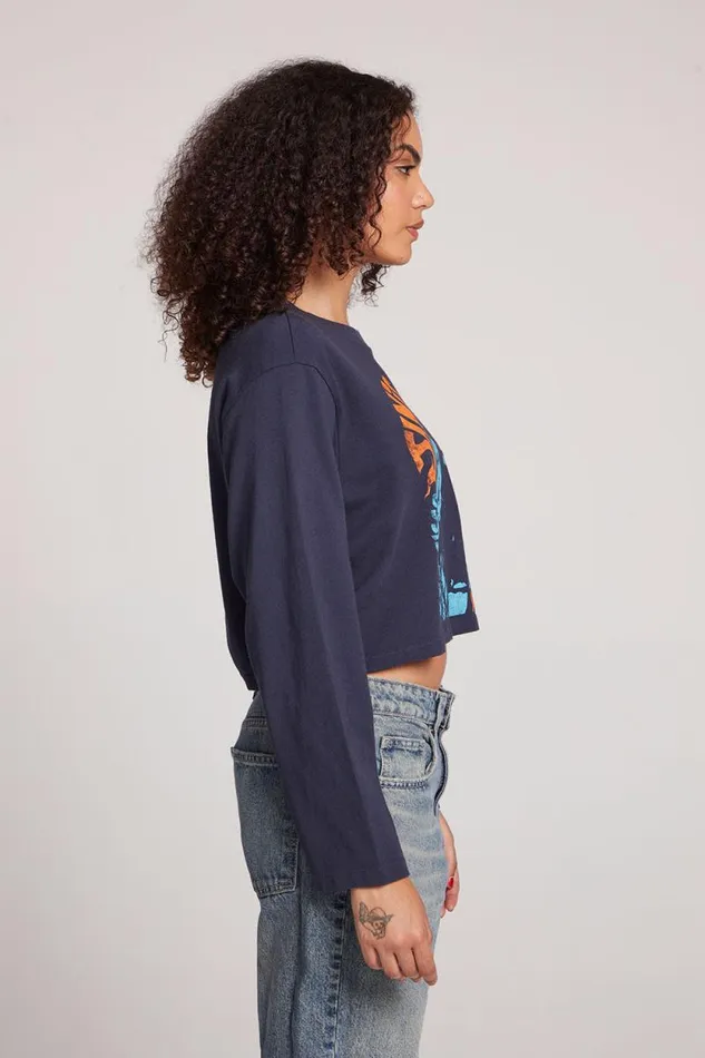 Womens Chaser Brand Tops Janis Joplin Live In San Francisco Long Sleeve