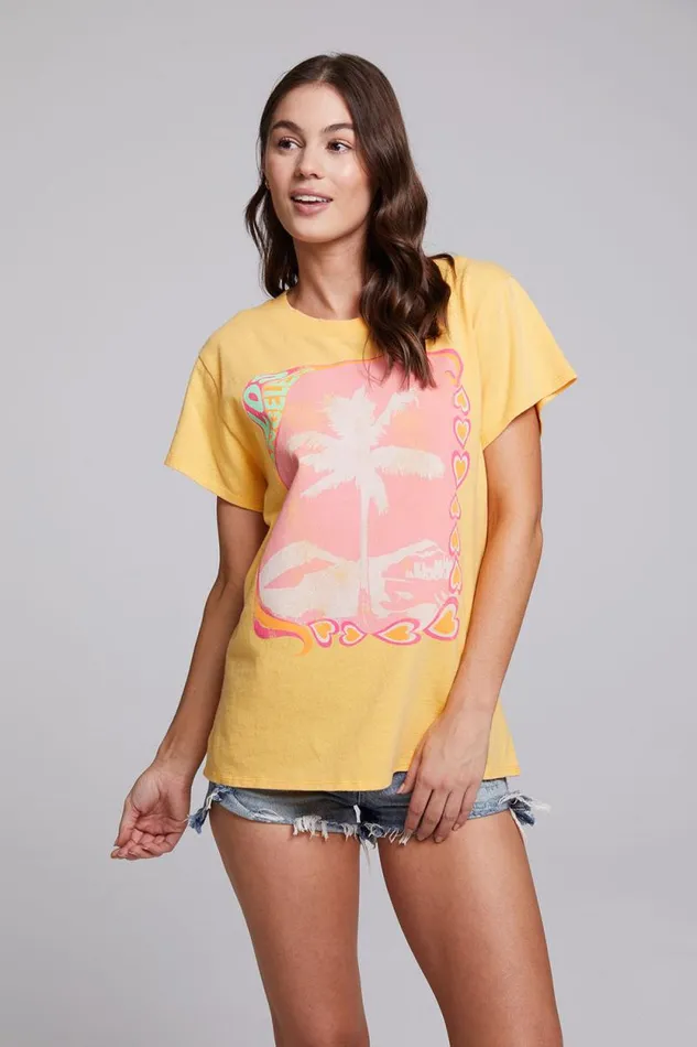 Womens Chaser Brand Tops Los Angeles Tee