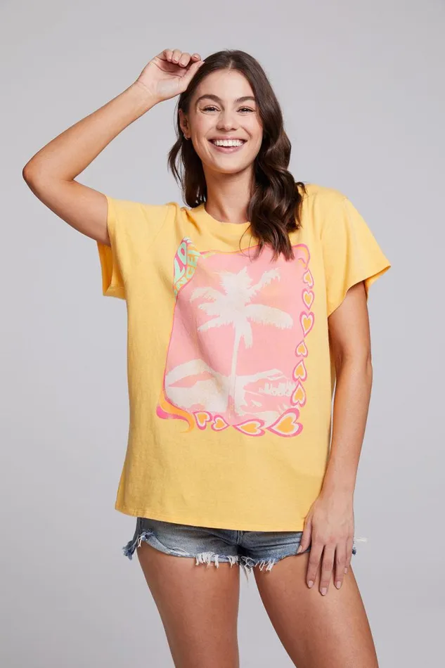 Womens Chaser Brand Tops Los Angeles Tee
