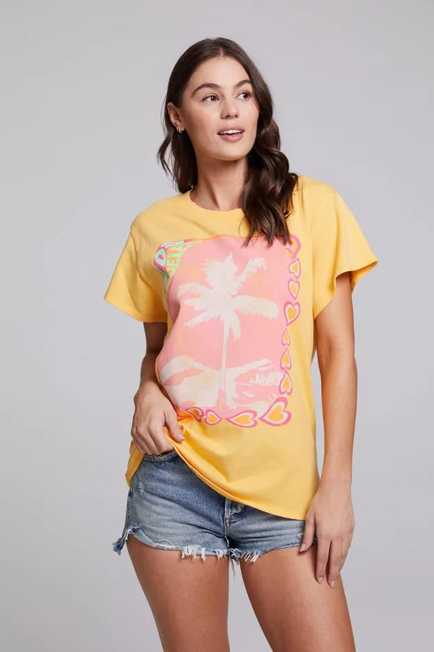 Womens Chaser Brand Tops Los Angeles Tee