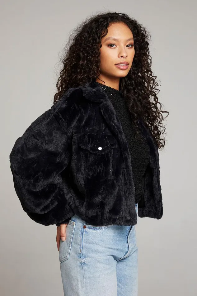 Womens Chaser Brand Tops Minnie Licorice Jacket