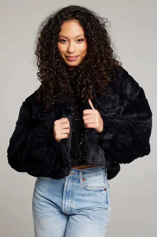 Womens Chaser Brand Tops Minnie Licorice Jacket