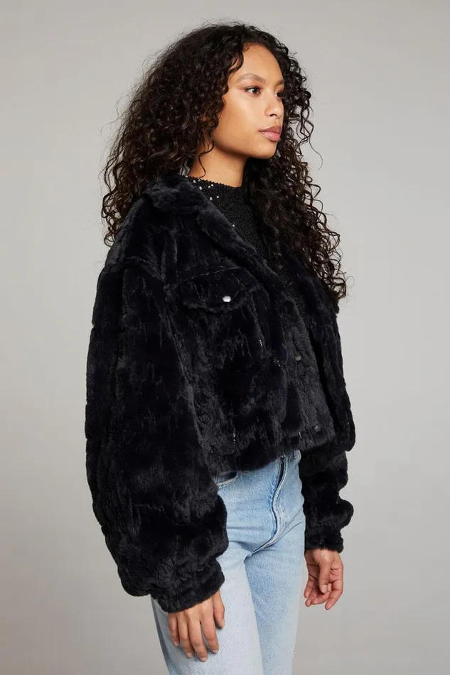 Womens Chaser Brand Tops Minnie Licorice Jacket