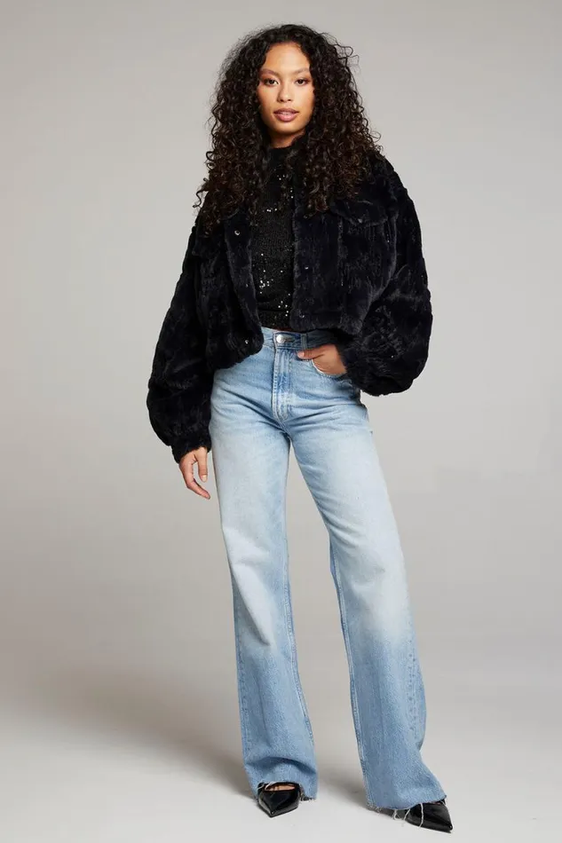 Womens Chaser Brand Tops Minnie Licorice Jacket