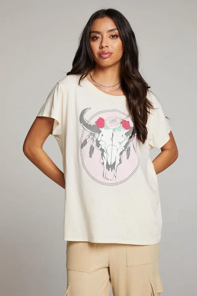 Womens Chaser Brand Tops Moon Mystic Stag Tee