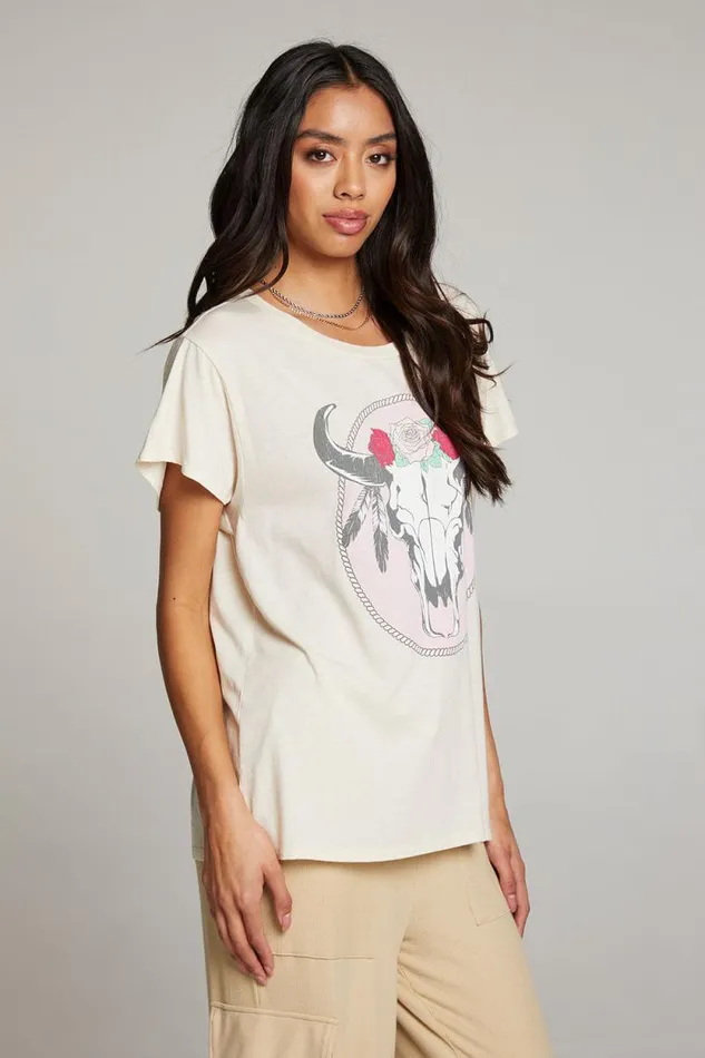 Womens Chaser Brand Tops Moon Mystic Stag Tee